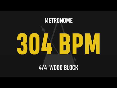 304 BPM 4/4 - Best Metronome (Sound : Wood block)