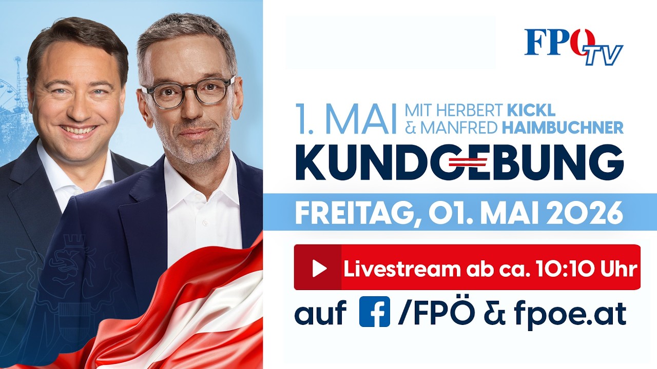 Der traditionelle 1. Mai 2026 der FPÖ in Linz!