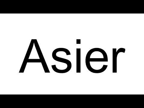 How to Pronounce Asier (Spanish)