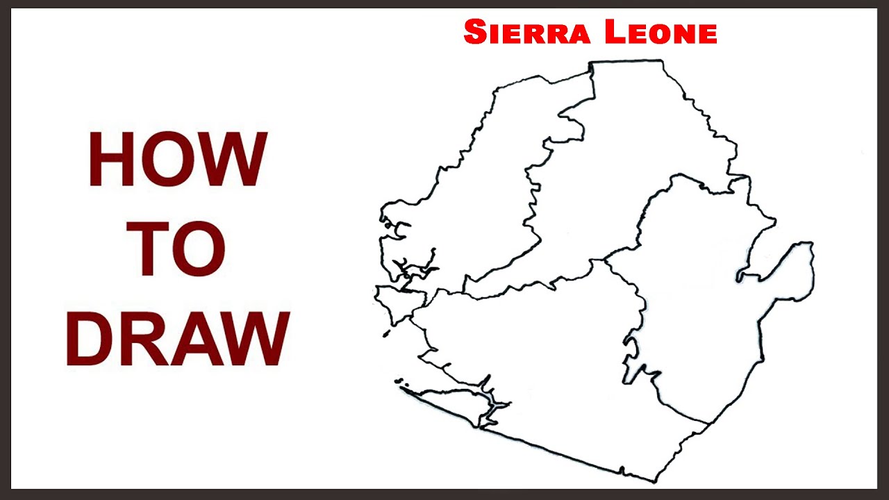 How to draw Sierra Leone map with regions