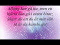 Björn Afzelius - Tusen Bitar (Lyrics) 