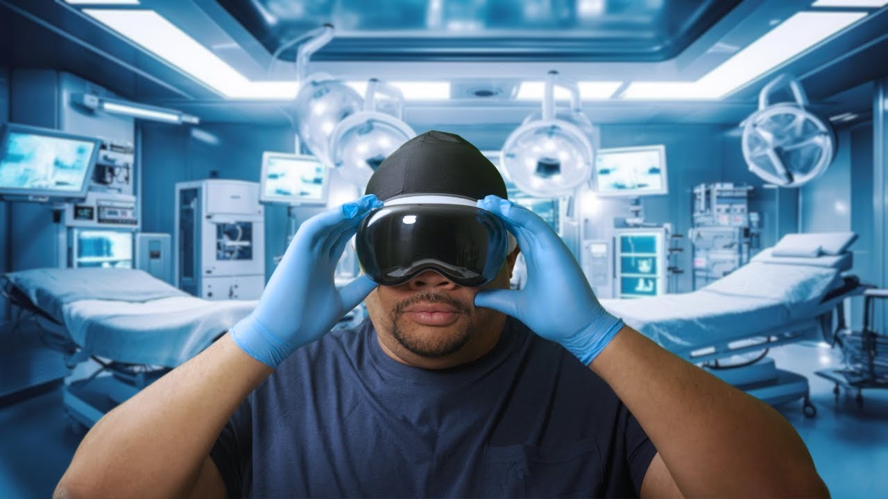 Demonstration of Apple Vision Pro being used to assist surgeons in the operating room
