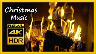 The Most Relaxing Fireplace & Instrumental Christmas Music - 4k HDR 60fps Video - Screensaver