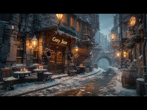 24/7 Winter Jazz Holiday Gift 🎄 Peaceful Holiday Ambience with Snowfall