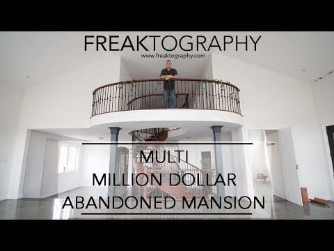 Urban Exploring Multi Million Dollar Abandoned Custom Mansion | urban exploring with freaktography