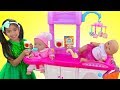 Emma Pretend Play Babysitting Cry Baby Dolls w/ Nursery Playset Girl Toys