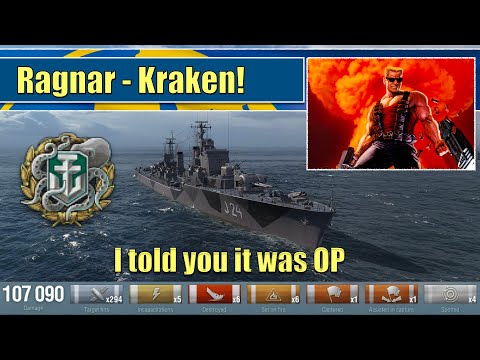 Ragnar Kraken! | I told you it was OP | Full Gunboat Build | World of Warships