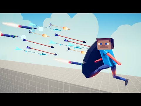 MINECRAFT STEVE REFLECT SHIELD vs EVERY RANGED UNIT | TABS - Totally Accurate Battle Simulator