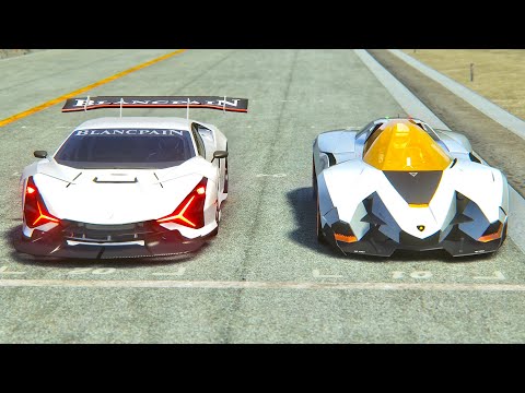 Lamborghini Sian GTR vs Lamborghini Egoista - Top Gear Long