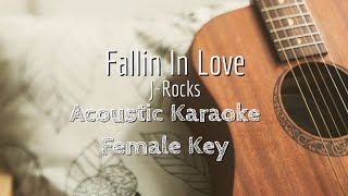 Download lagu Fallin In Love - JRock - Acoustic Karaoke (Female Key) mp3