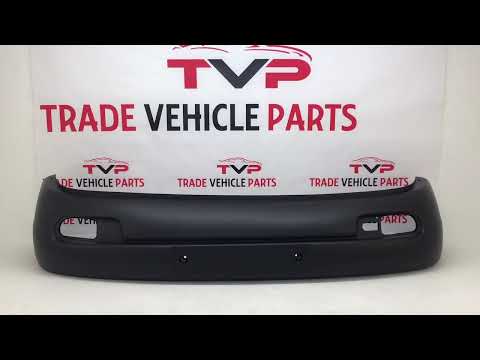 Fits VW Transporter T4 1997-2003 Front Bumper Black Textured With Fog Holes Short Nose Only video