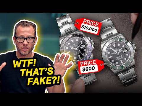 REAL vs FAKE ROLEX - How to Spot a Fake Watch - AET CLIPS