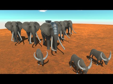Rocket Ellie and elephant vs every unit |Animal Revolt Battle Simulator