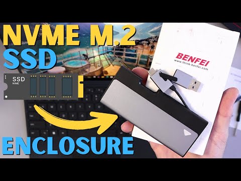 Корпус карман для SSD BENFEI (000345) 10Gbps M.2 NVMe SATA внешний адаптер USB Type-C/Type-A - фото 1 - id-p2770986809