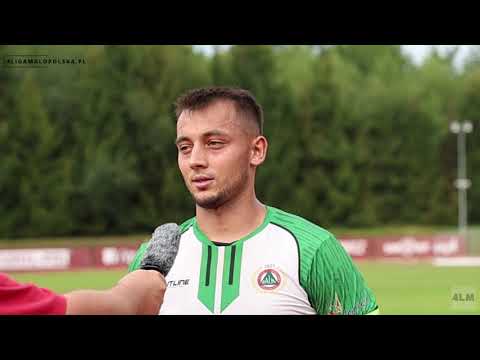 Jakub Jędrzejowski (Dalin Myślenice) po meczu z MKS Kalwarianka - 08.09.2024