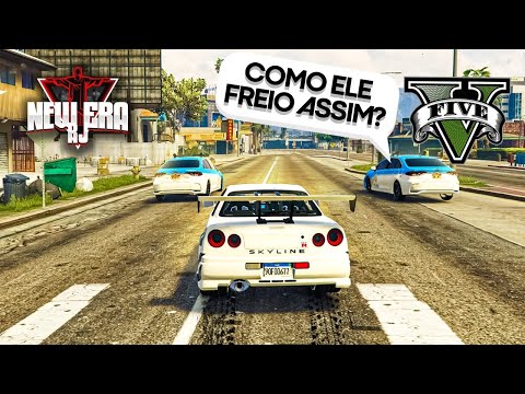 COLOQUEI FREIO DE AVIÃO NO SKYLINE E TROLLEI OS POLICIAIS