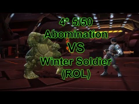 4 Star 5/50 Abomination VS Realm Of Legends Winter Soldier - Marvel Contest Of Champions