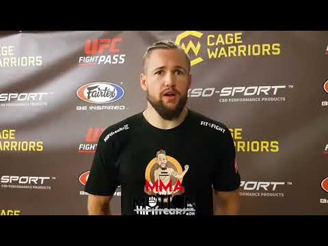Nicolas Dalby post fight interview at Cage Warriors 96