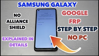 Samsung galaxy A21 Google bypass activation screen FRP step by step ( explained in  details)