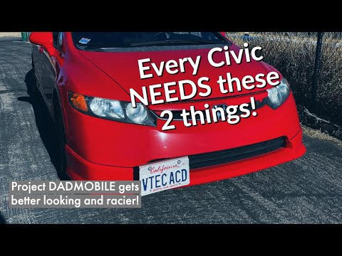 Car Mods You WON'T Regret! 8th Gen Civic HFP Lip and Progress Rear Sway Bar Install