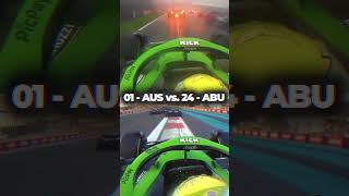 Primeira vs. Última - Largadas de Bortoleto