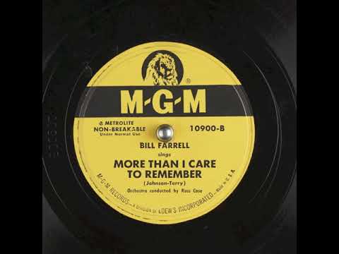 More Than I Can Remember (1951) - Bill Farrell