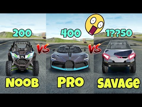 Noob VS Pro VS Savage😱|| Extreme car driving simulator🔥||