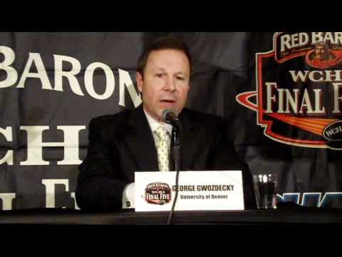 Denver players and coach comment after 2011 WCHA Red Baron Final Five Championship