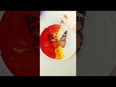 Resin Art Tutorial Make Epoxy Resin Sculpture with Alcohol Ink Resin Lampshade