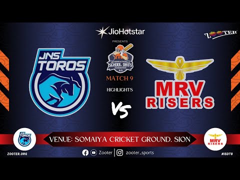 MATCH 9 HIGHLIGHTS | JNS TOROS vs MRV RISERS   INTERNATIONAL SCHOOL DAD'S 8 0