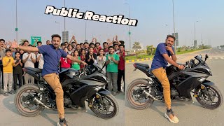 Heavy Bike 🏍️ A Gaii And Check The Public's Reaction🫣🫣