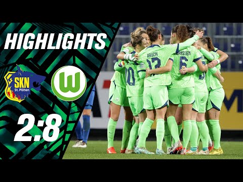 Torspektakel führt zum Gruppensieg | Highlights | St. Pölten - VfL Wolfsburg 2:8