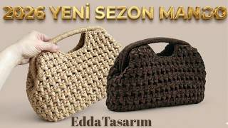 2026 YENİ SEZON MANGQQ ÇANTA👛TABAN  ve  model kurulumu🧶adım adım tarif.2 adet ra