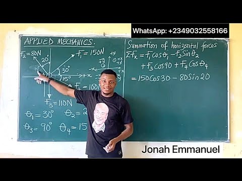 Resolution of Vectors in 2D | Part 2 #vector #resolution #jonahemmanuel #appliedmechanics