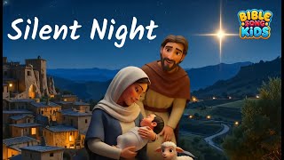 Silent Night ⭐ Sing Along | Animated Christmas Song for Kids