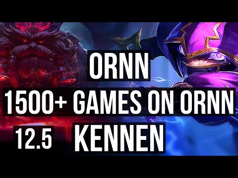 ORNN vs KENNEN (TOP) | Rank 4 Ornn, 1500+ games, 6/4/18, 900K mastery | EUW Grandmaster | 12.5