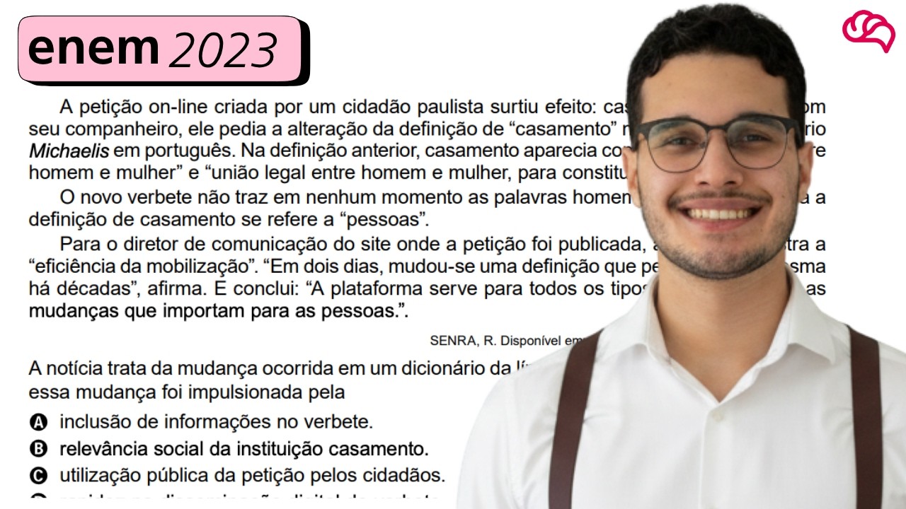 Resolução em Vídeo — Questão 39 ENEM 2023
