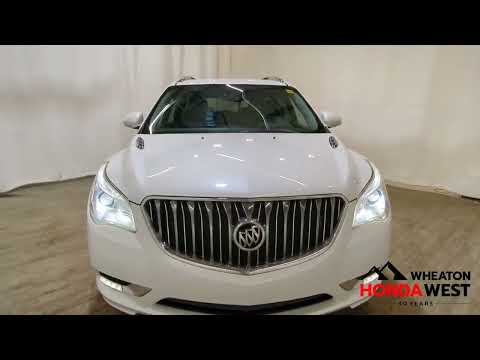 2017 Buick Enclave AWD 4dr Leather in White for sale at Wheaton Honda West in Calgary, AB