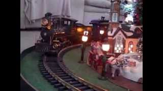 preview picture of video 'G Scale Christmas Layout H-L-W 4-4-0 American with Sierra Sound'