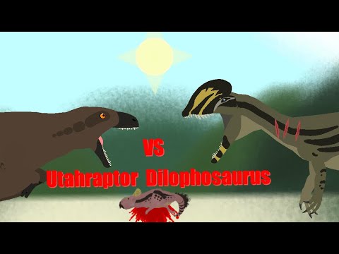 Utahraptor VS Dilophosaurus | Paleo Battles