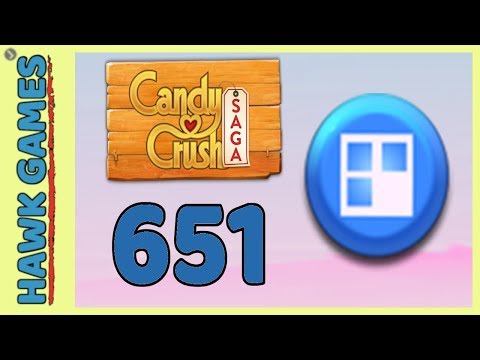 Candy Crush Saga Level 651 (Jelly level) - 3 Stars Walkthrough, No Boosters