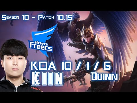 AFs Kiin QUINN vs RENEKTON Top - Patch 10.15 KR Ranked