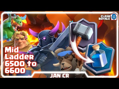 ESCAPING MID LADDER WITH PEKKA RAM RIDER DECK CLASH ROYALE 🔥