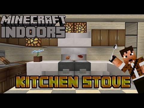 Zueljin Gaming - How to Build a Working Oven - Minecraft Indoors (Kitchen Stove Tutorial)