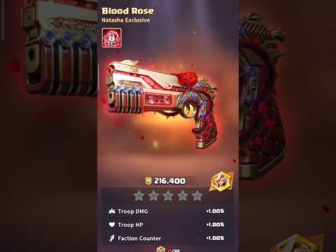 Dark War Survival Game // Hero :-Natasha Exclusive Blood Rose Gun  📈 #darkwar