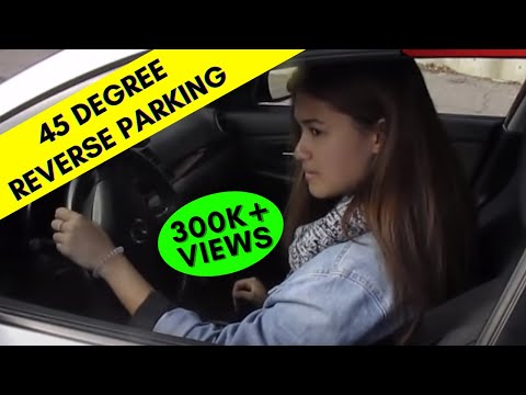 45 Degree Reverse Parking || Angle Reverse Parking Method || How to reverse park || Toronto Drivers Video