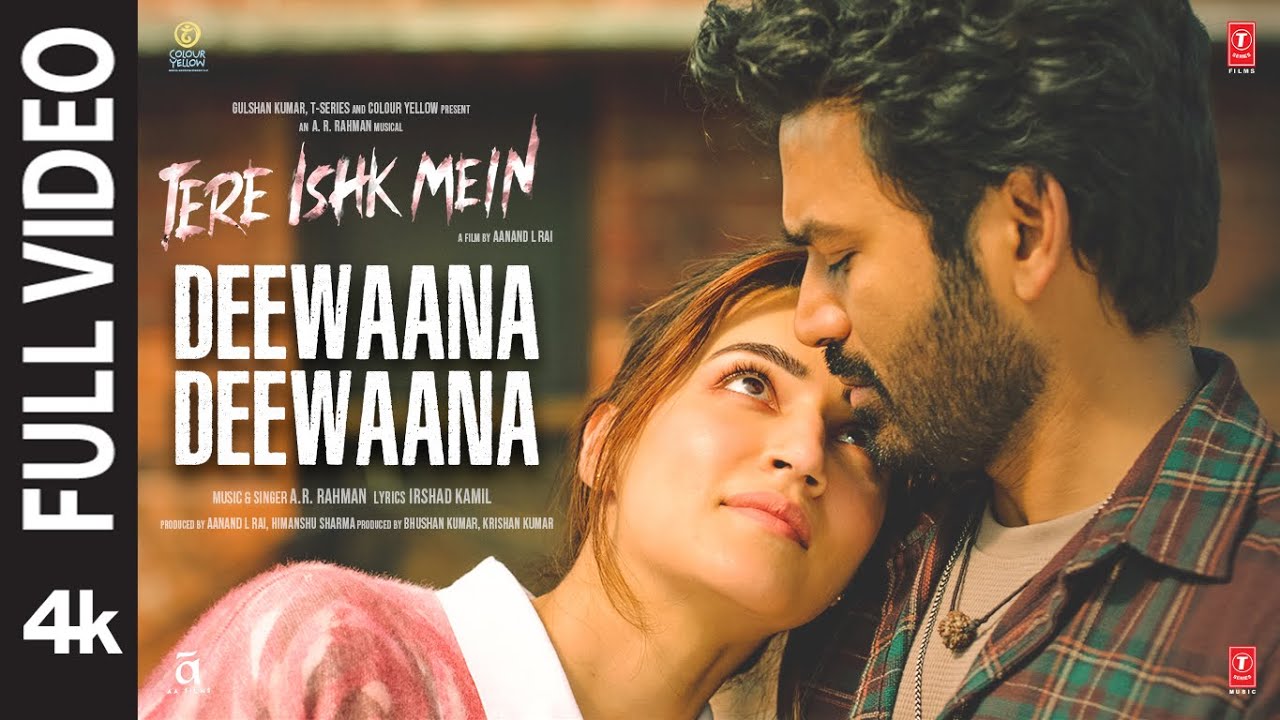 Deewaana Deewaana (Full Video): Tere Ishk Mein | Dhanush, Kriti | AR Rahman | Aanand LR | Bhushan K