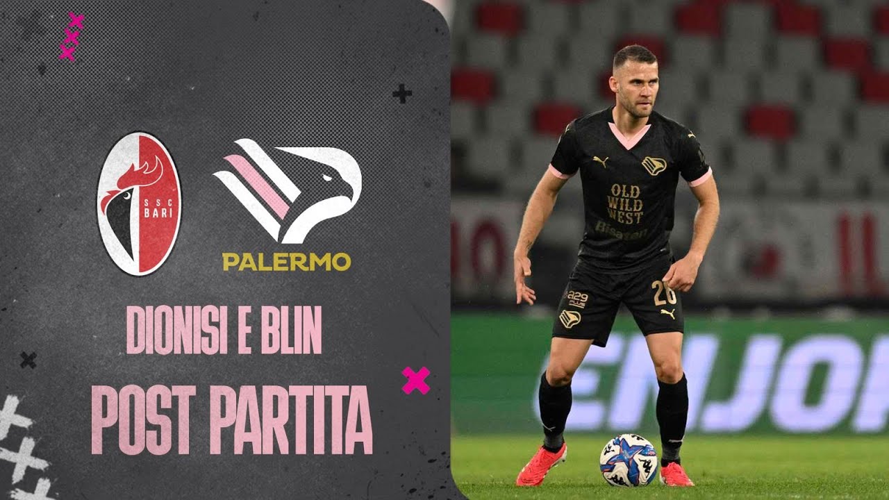 Bari-Palermo, 2-1: Dionisi e Blin nel post partita del San Nicola