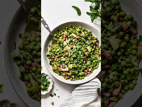 Spring peas and bacon french style!