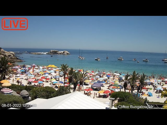 Live webcam view of Clifton 4th Beach Live Cam